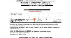 Desktop Screenshot of landwashlodging.com