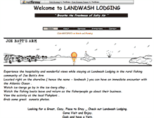 Tablet Screenshot of landwashlodging.com